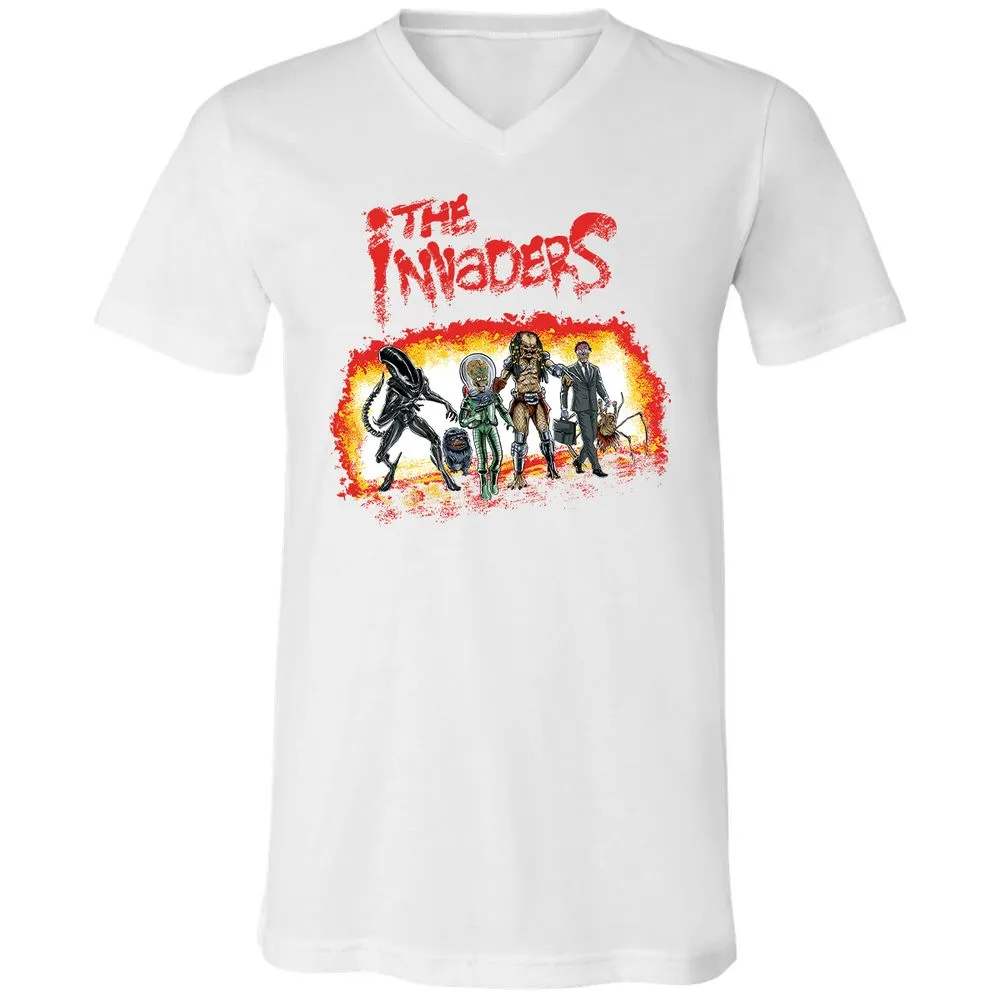 Unisex V-Neck T-Shirt - Y2T8TR4X - White - 5