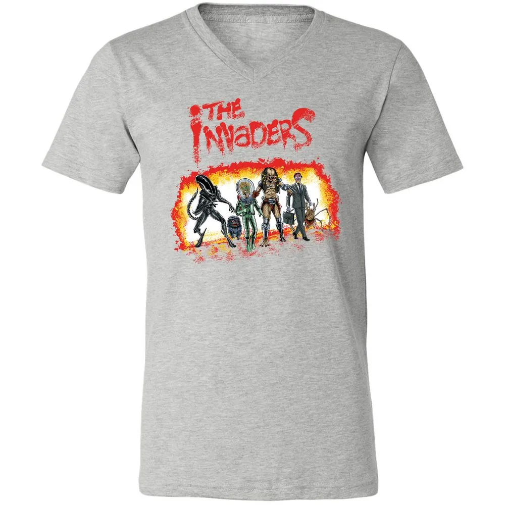 Unisex V-Neck T-Shirt - Y2T8TR4X - Athletic Heather - 7