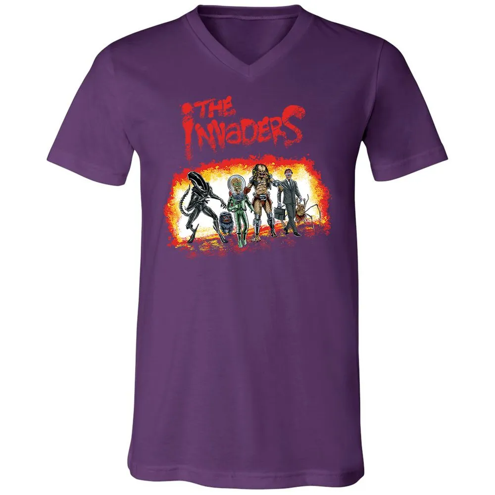 Unisex V-Neck T-Shirt - Y2T8TR4X - Team Purple - 9