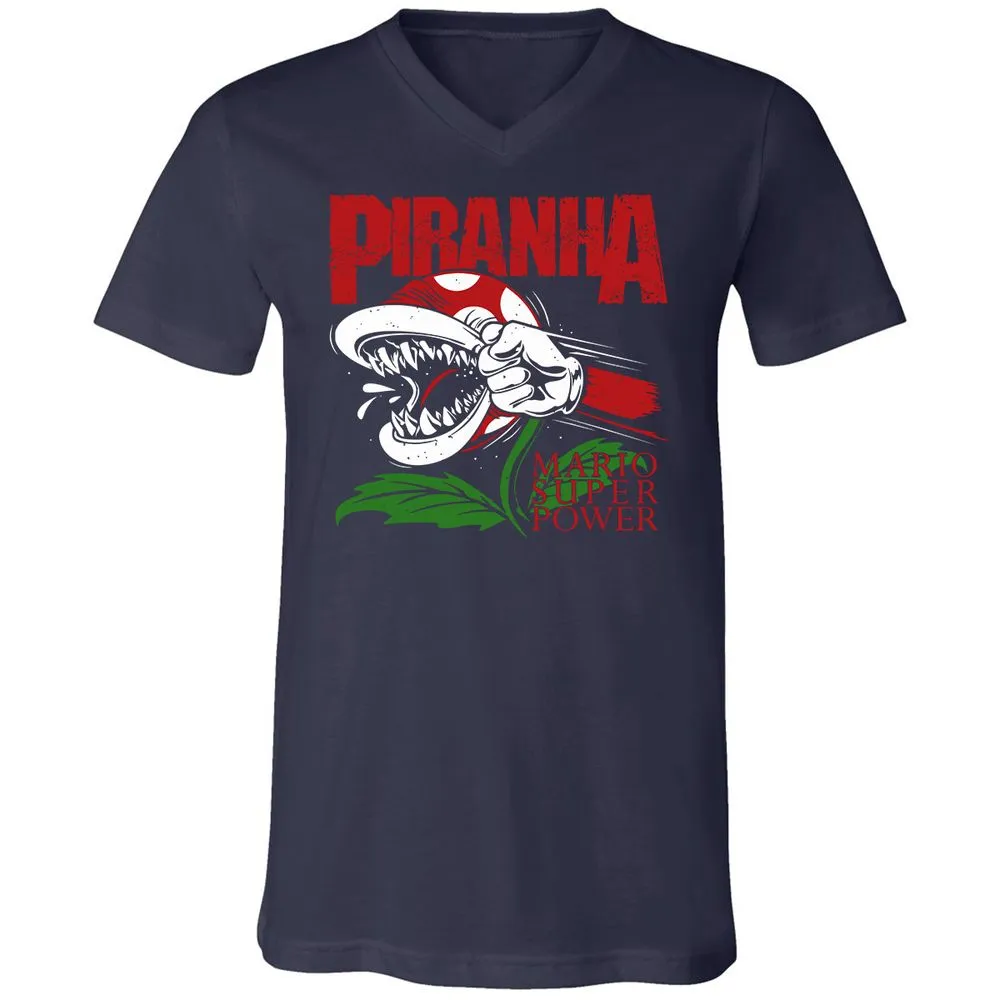 Unisex V-Neck T-Shirt - 2UREPV9T - Navy - 2