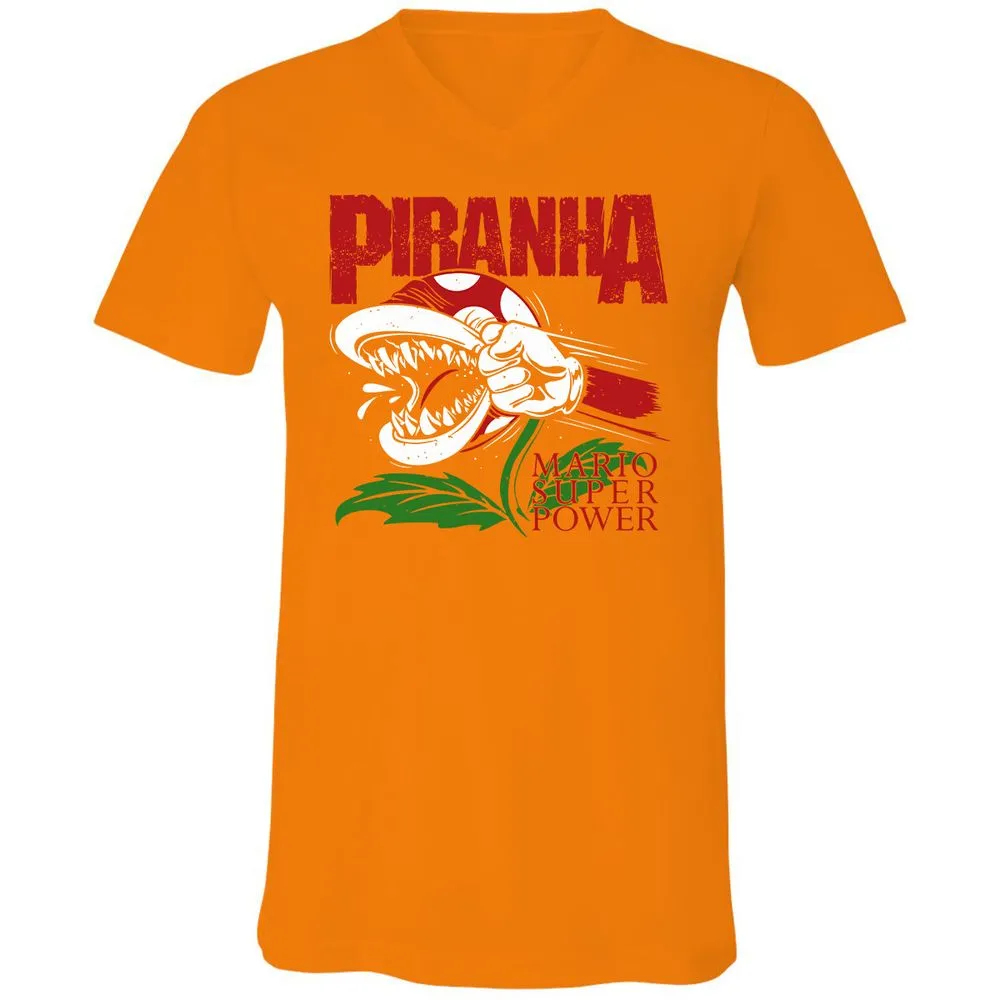 Unisex V-Neck T-Shirt - 2UREPV9T - Orange - 11