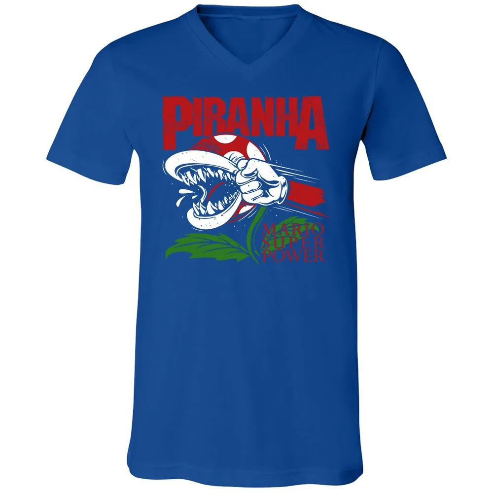 Unisex V-Neck T-Shirt - 2UREPV9T - True Royal - 4