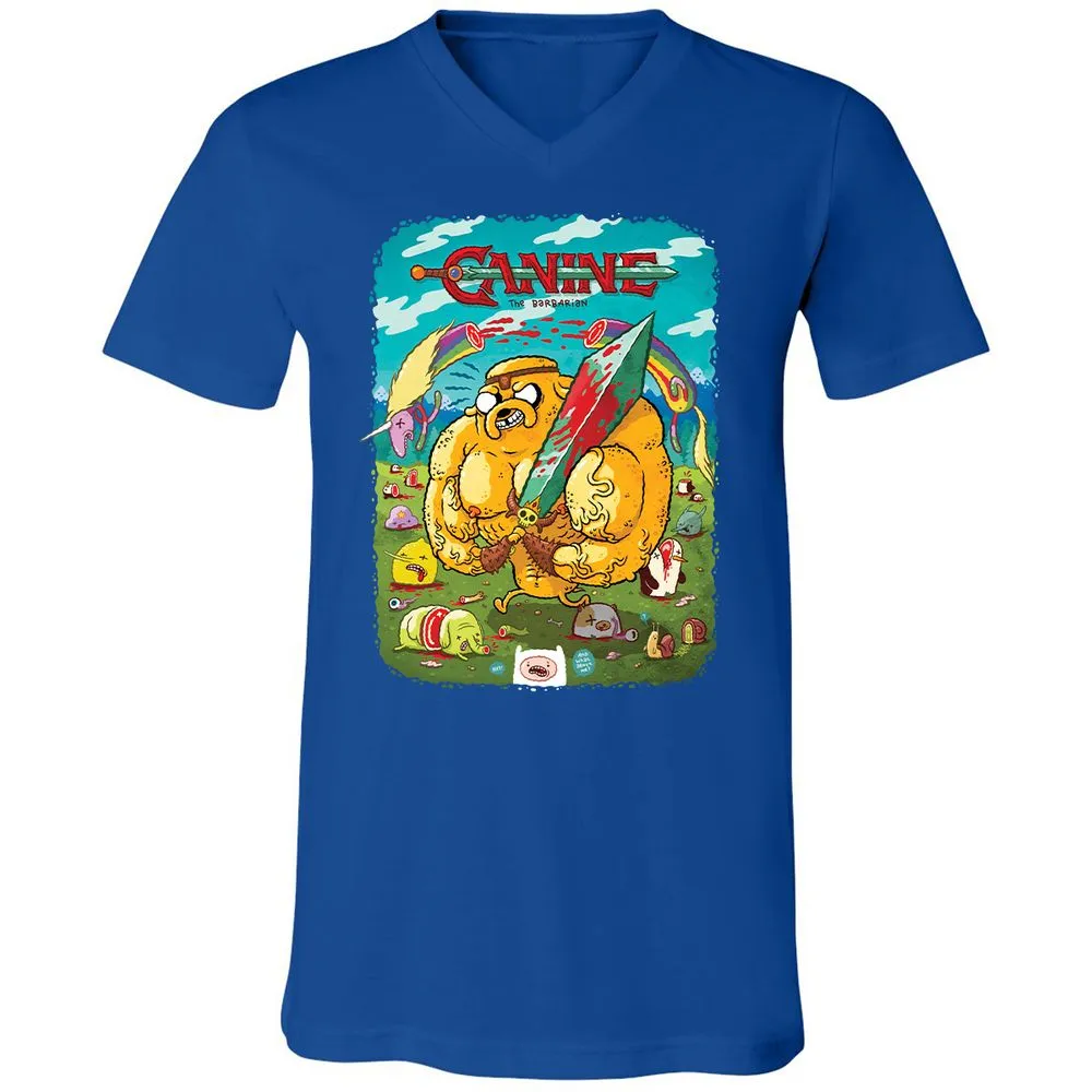 Unisex V-Neck T-Shirt - 4C6LXY9K - True Royal - 4