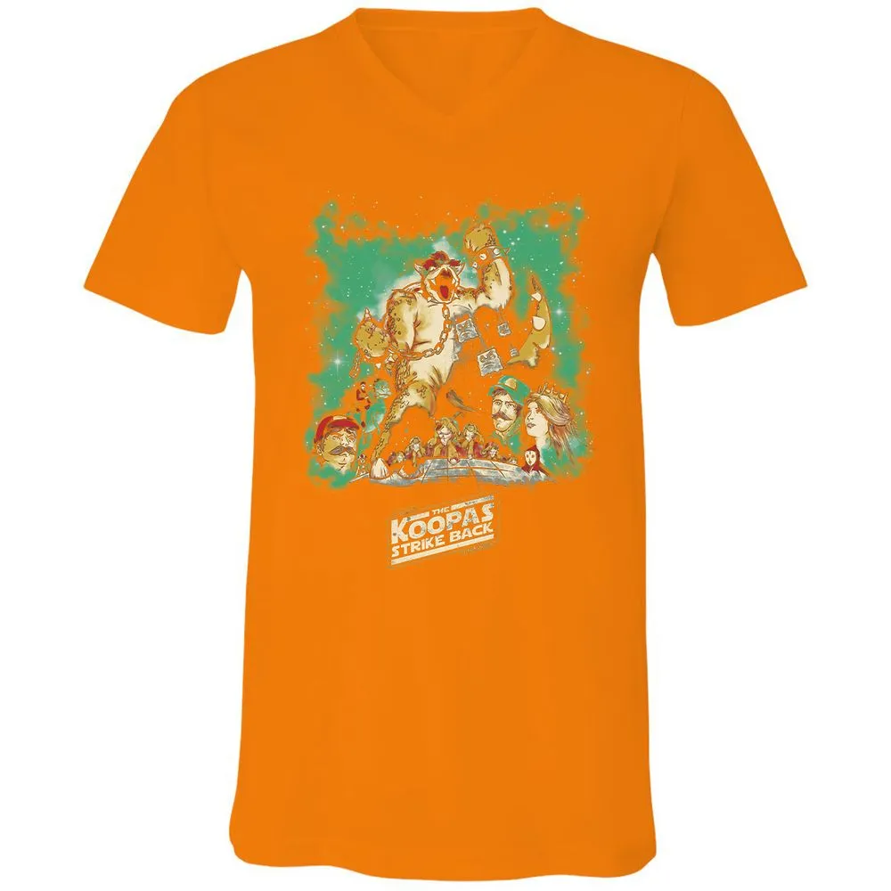 Unisex V-Neck T-Shirt - T2H7P36M - Orange - 11