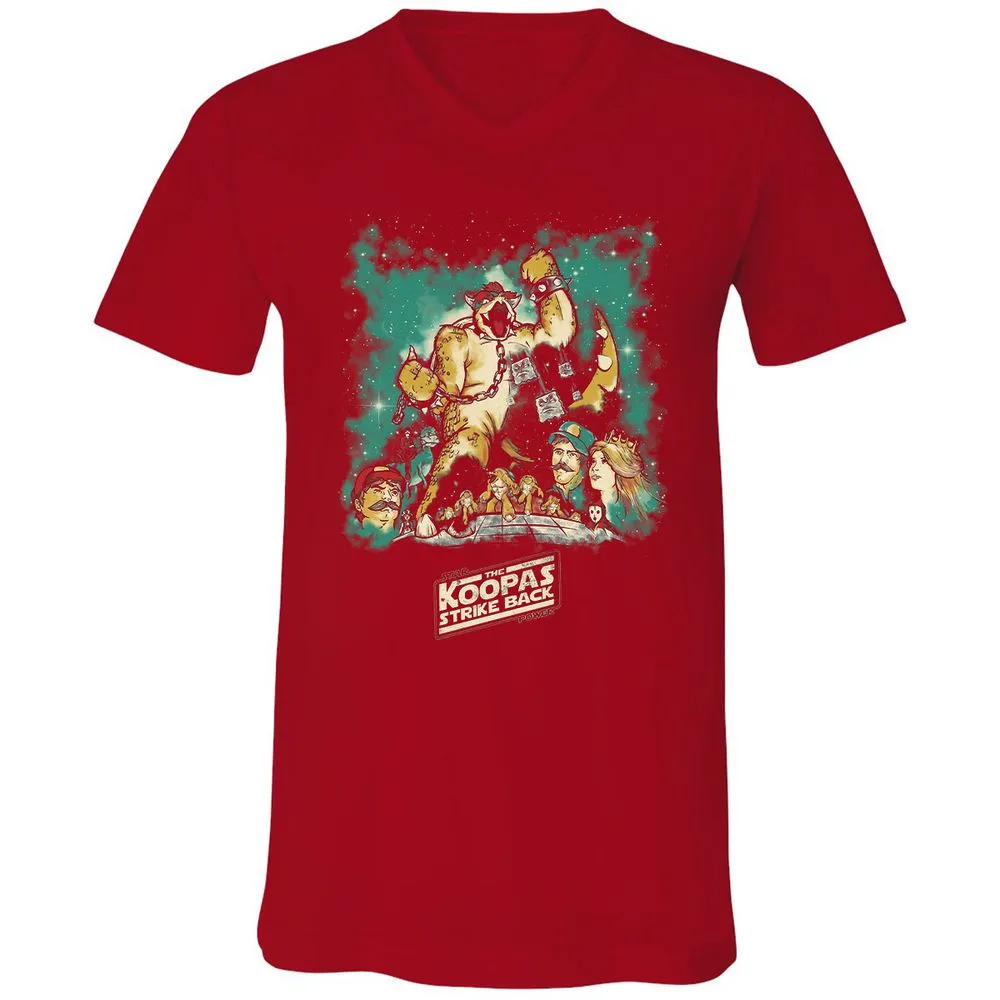 Unisex V-Neck T-Shirt - T2H7P36M - Red - 3