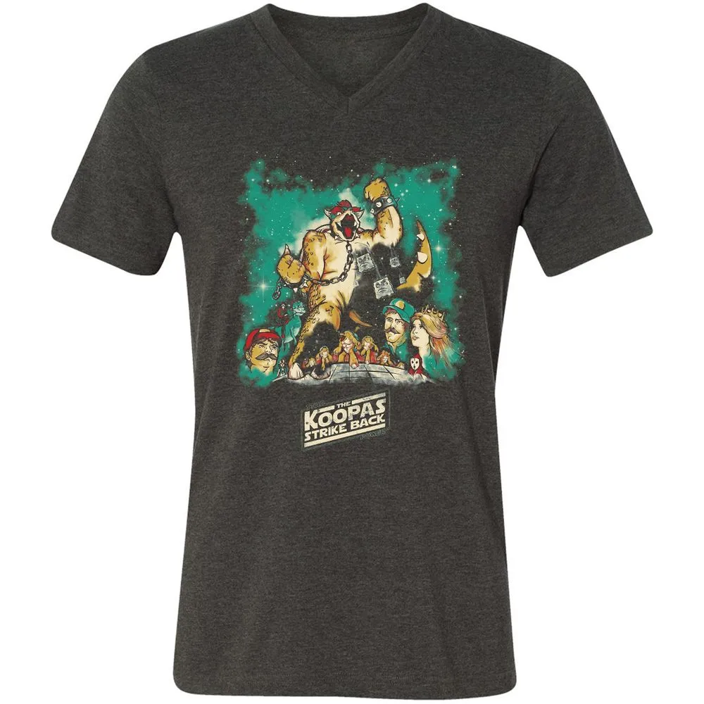 Unisex V-Neck T-Shirt - T2H7P36M - Dark Grey Heather - 8