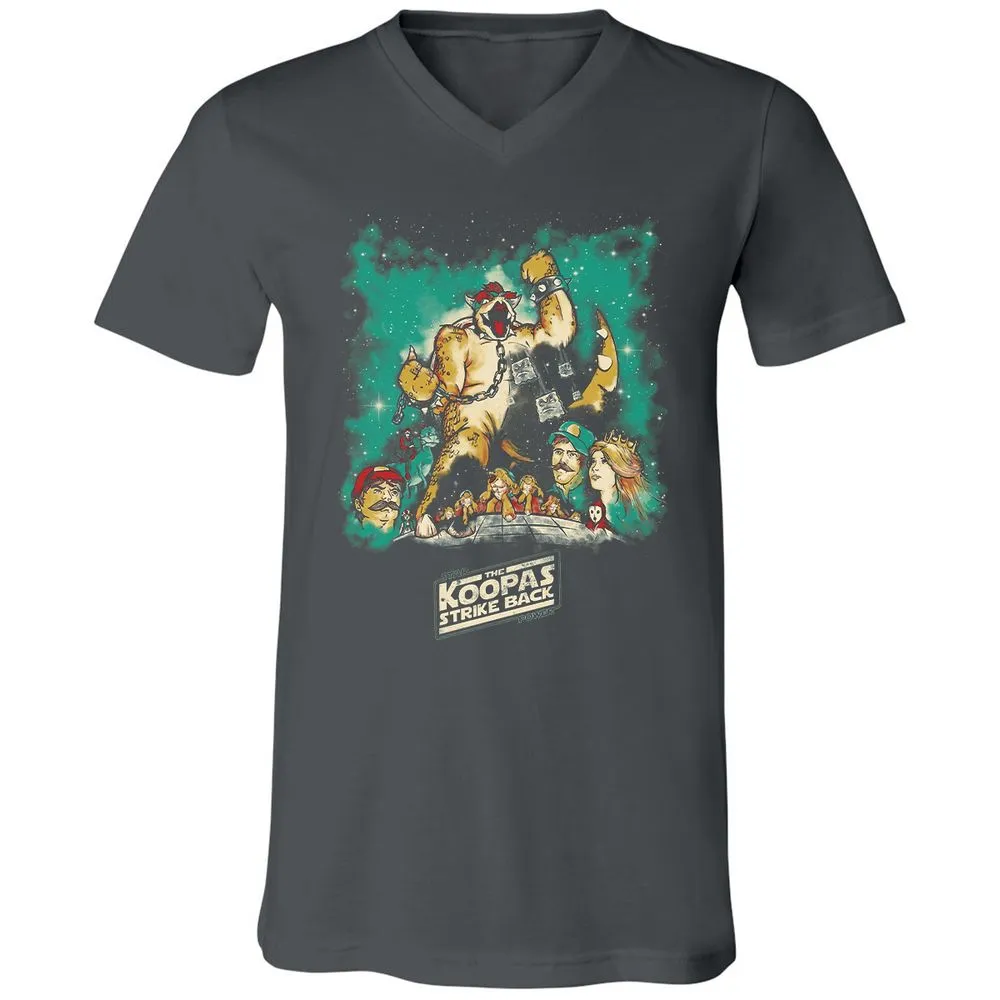 Unisex V-Neck T-Shirt - T2H7P36M - Asphalt - 12