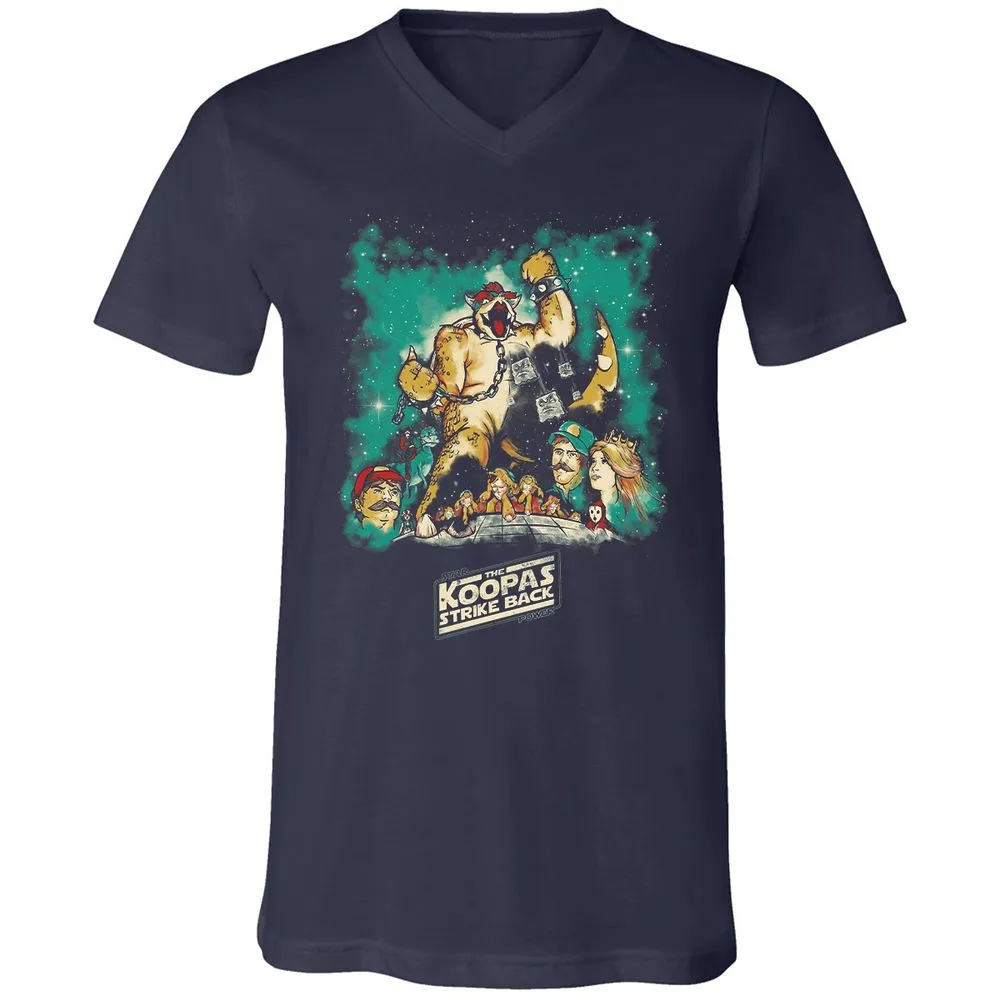 Unisex V-Neck T-Shirt - T2H7P36M - Navy - 2