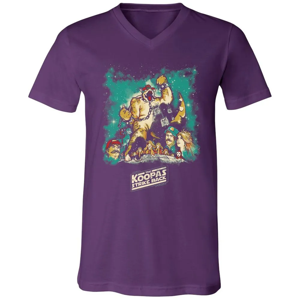 Unisex V-Neck T-Shirt - T2H7P36M - Team Purple - 9