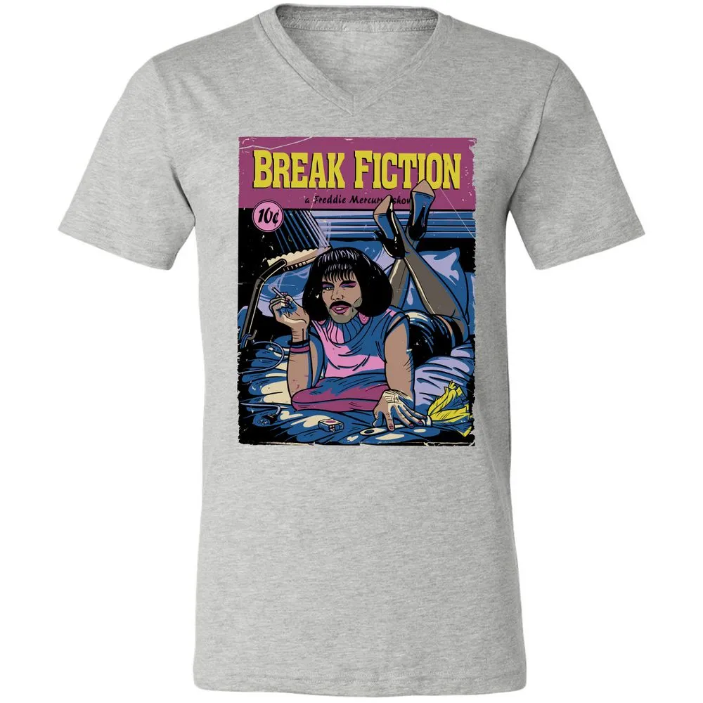 Unisex V-Neck T-Shirt - BZ3BBP7F - Athletic Heather - 7