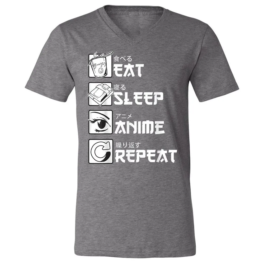 Unisex V-Neck T-Shirt - KMUA3PME - Deep Heather - 13