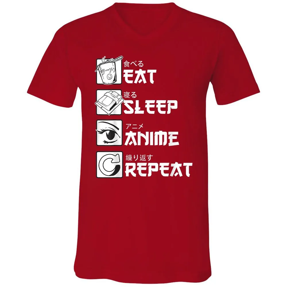 Unisex V-Neck T-Shirt - KMUA3PME - Red - 3