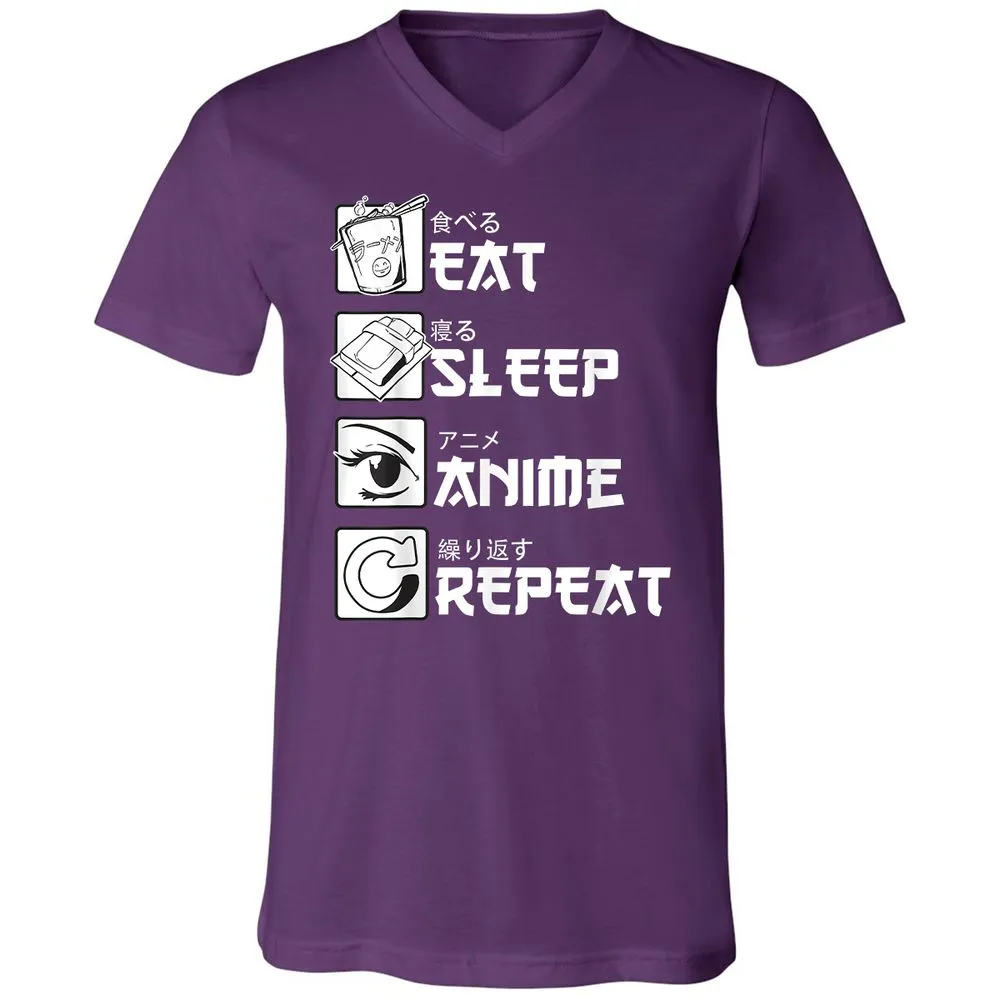 Unisex V-Neck T-Shirt - KMUA3PME - Team Purple - 9
