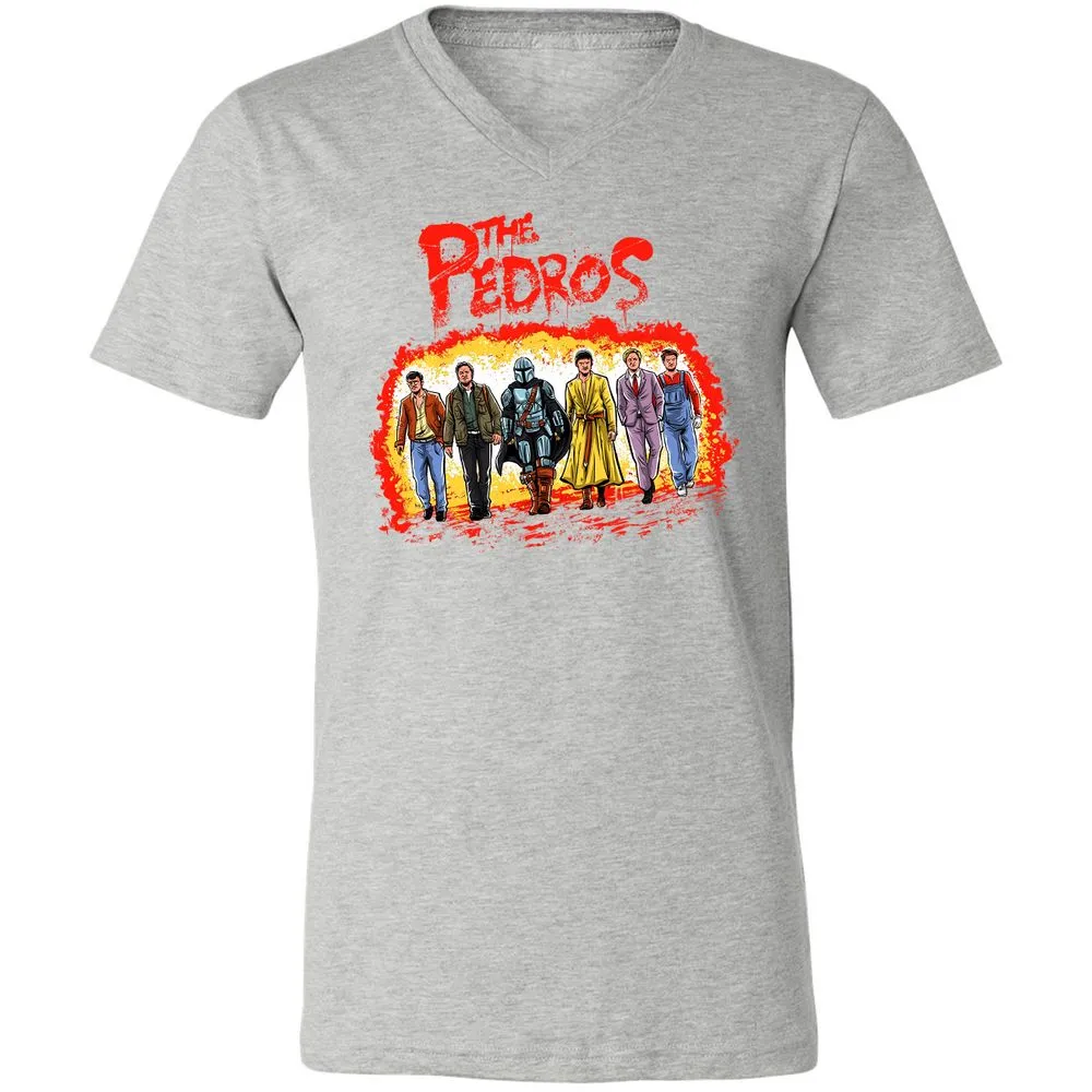 Unisex V-Neck T-Shirt - 4TP7XEMJ - Athletic Heather - 7