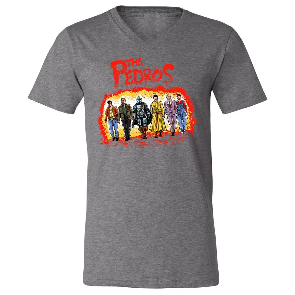 Unisex V-Neck T-Shirt - 4TP7XEMJ - Deep Heather - 13
