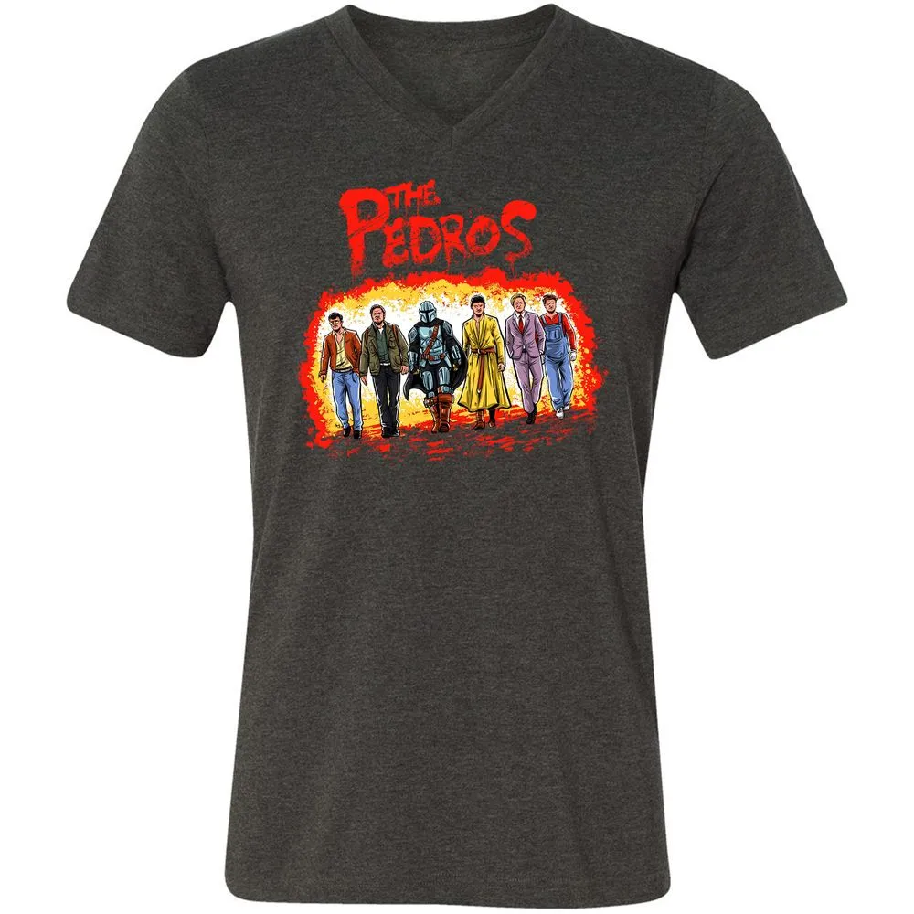 Unisex V-Neck T-Shirt - 4TP7XEMJ - Dark Grey Heather - 8
