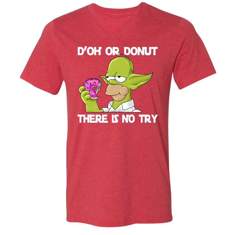 Unisex V-Neck T-Shirt - 2MYUGHFX - Heather Red - 16