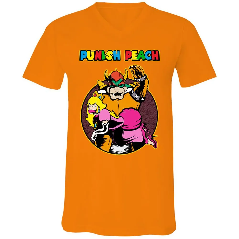 Unisex V-Neck T-Shirt - UPGXB19J - Orange - 11