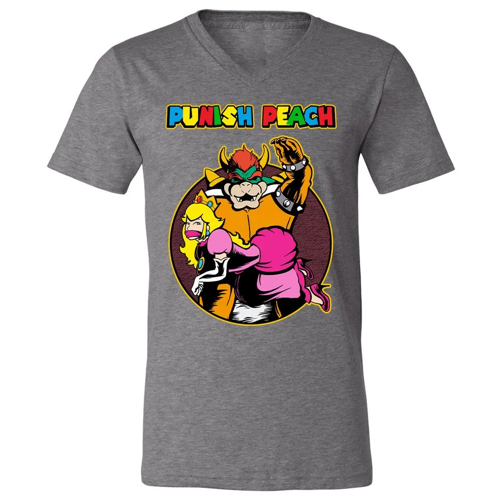 Unisex V-Neck T-Shirt - UPGXB19J - Deep Heather - 13