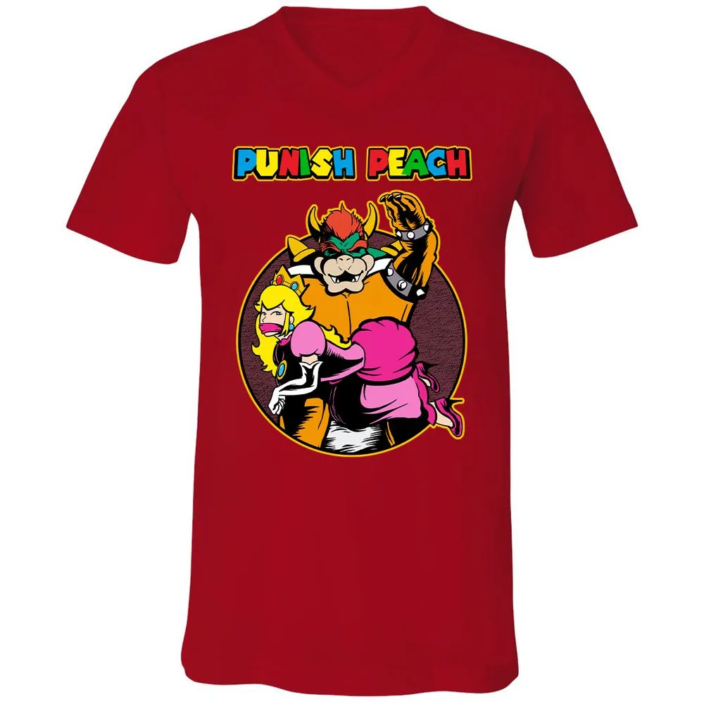 Unisex V-Neck T-Shirt - UPGXB19J - Red - 3