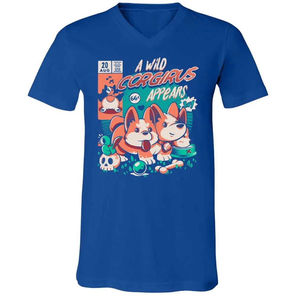 Unisex V-Neck T-Shirt - 3FWEV9N8 - True Royal - 4