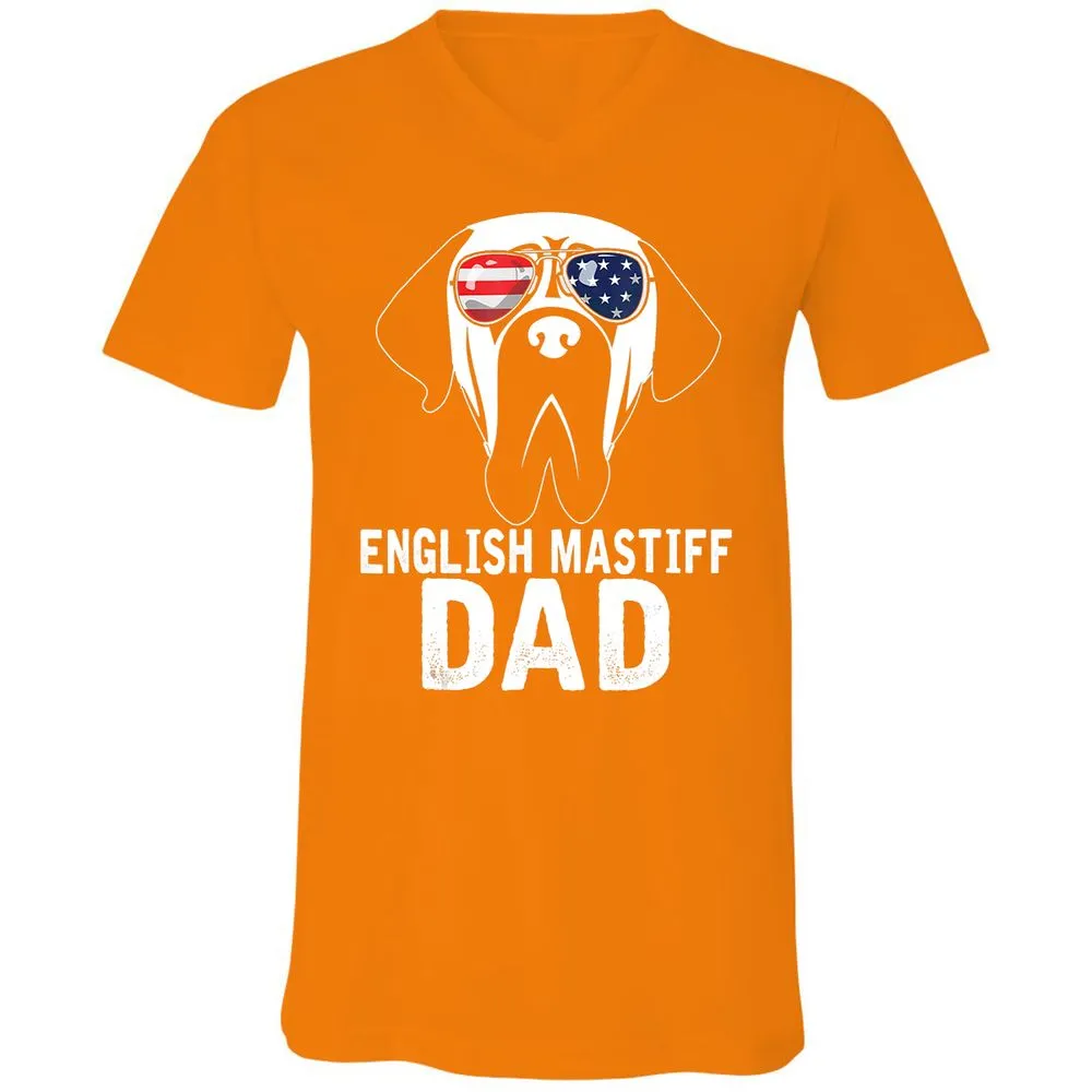 Unisex V-Neck T-Shirt - XVB9HGFF - Orange - 11