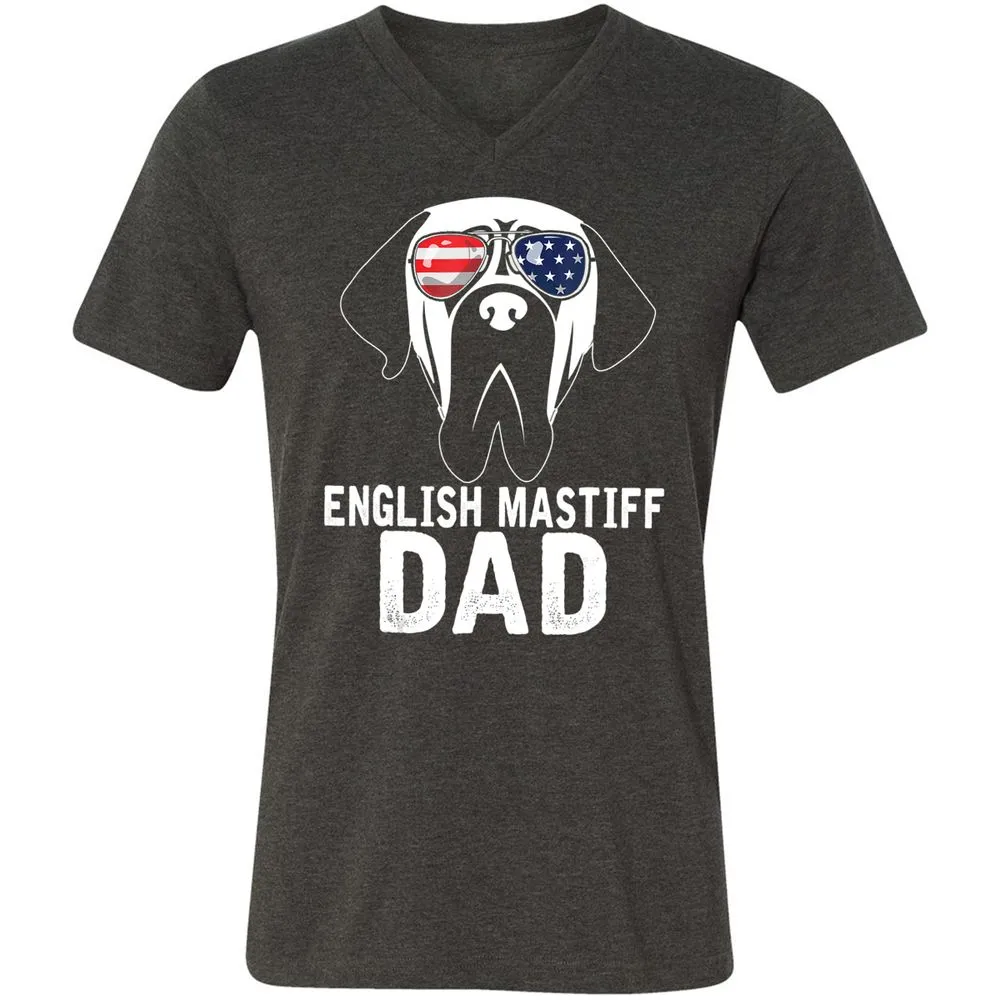 Unisex V-Neck T-Shirt - XVB9HGFF - Dark Grey Heather - 8