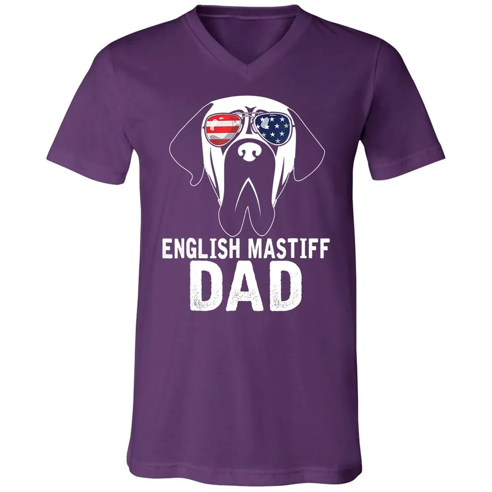 Unisex V-Neck T-Shirt - XVB9HGFF - Team Purple - 9