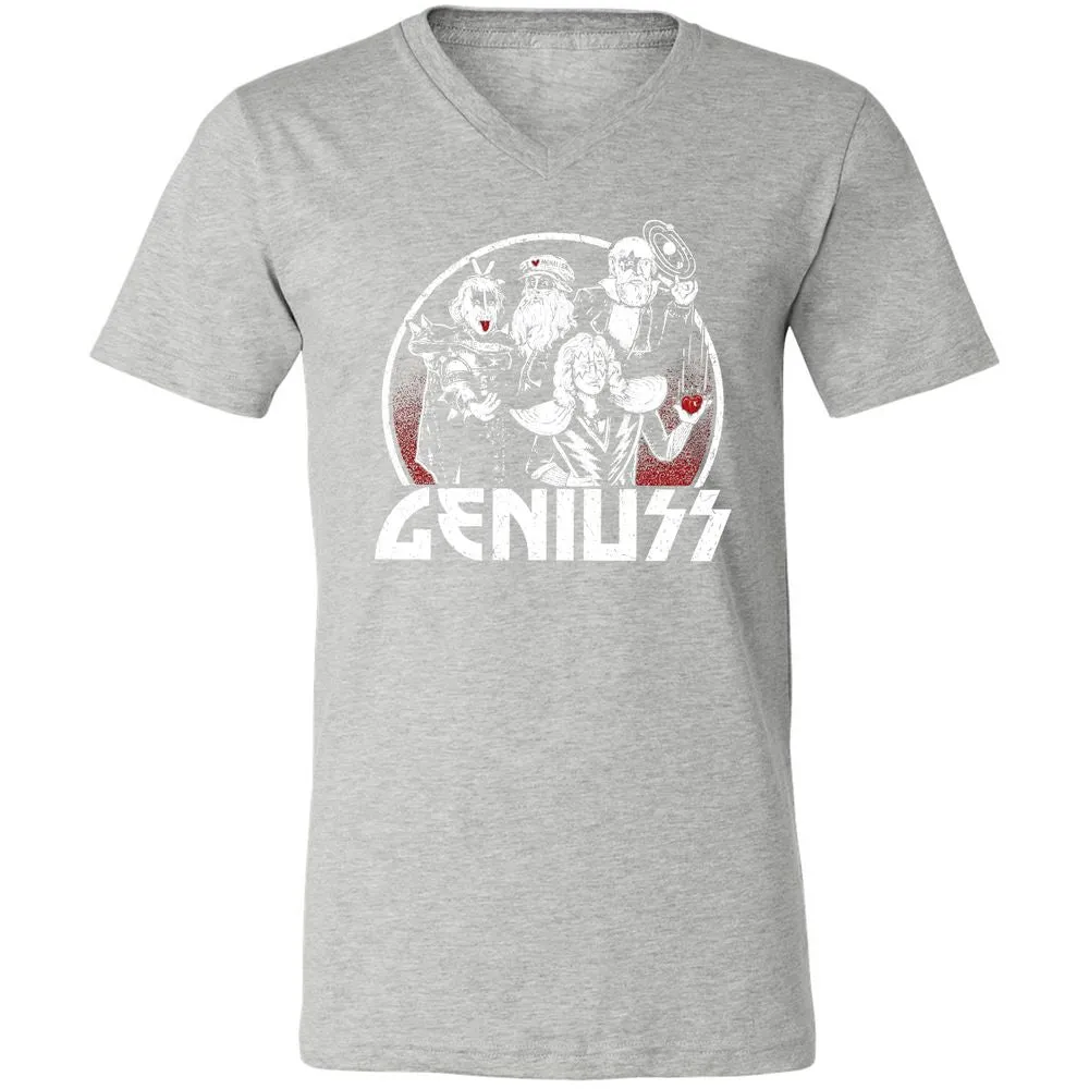 Unisex V-Neck T-Shirt - XHR1XQTF - Athletic Heather - 7