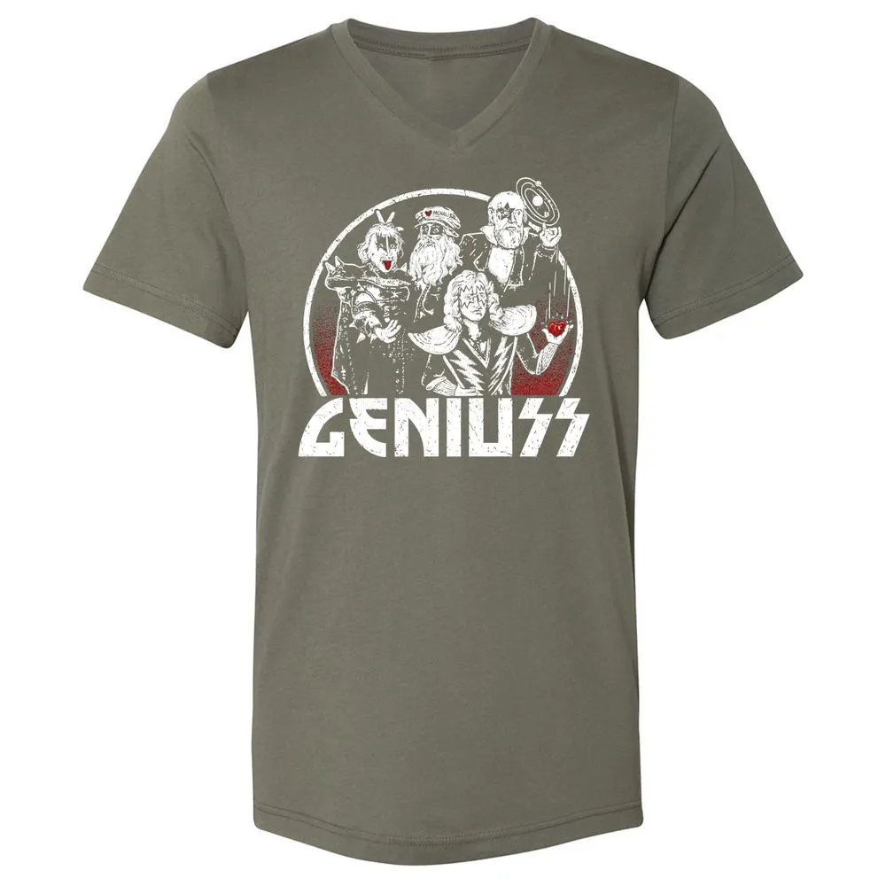 Unisex V-Neck T-Shirt - XHR1XQTF - Military Green - 10