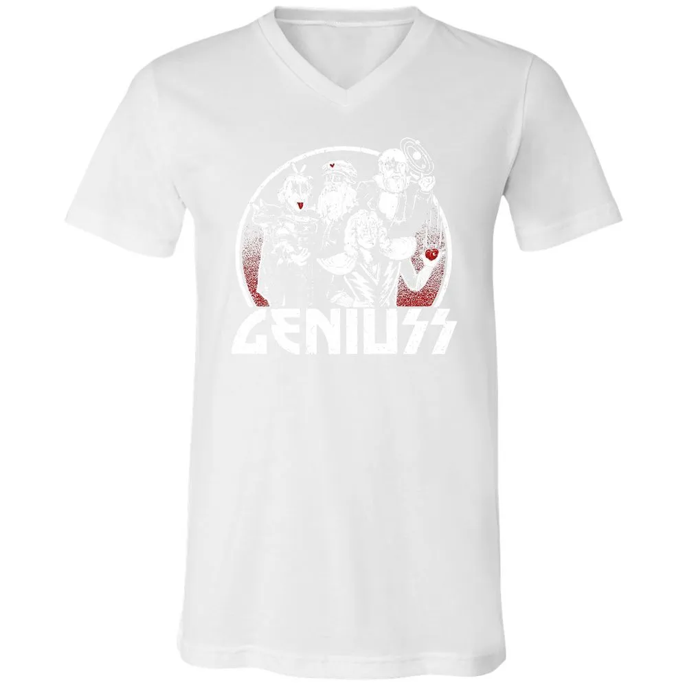 Unisex V-Neck T-Shirt - XHR1XQTF - White - 5
