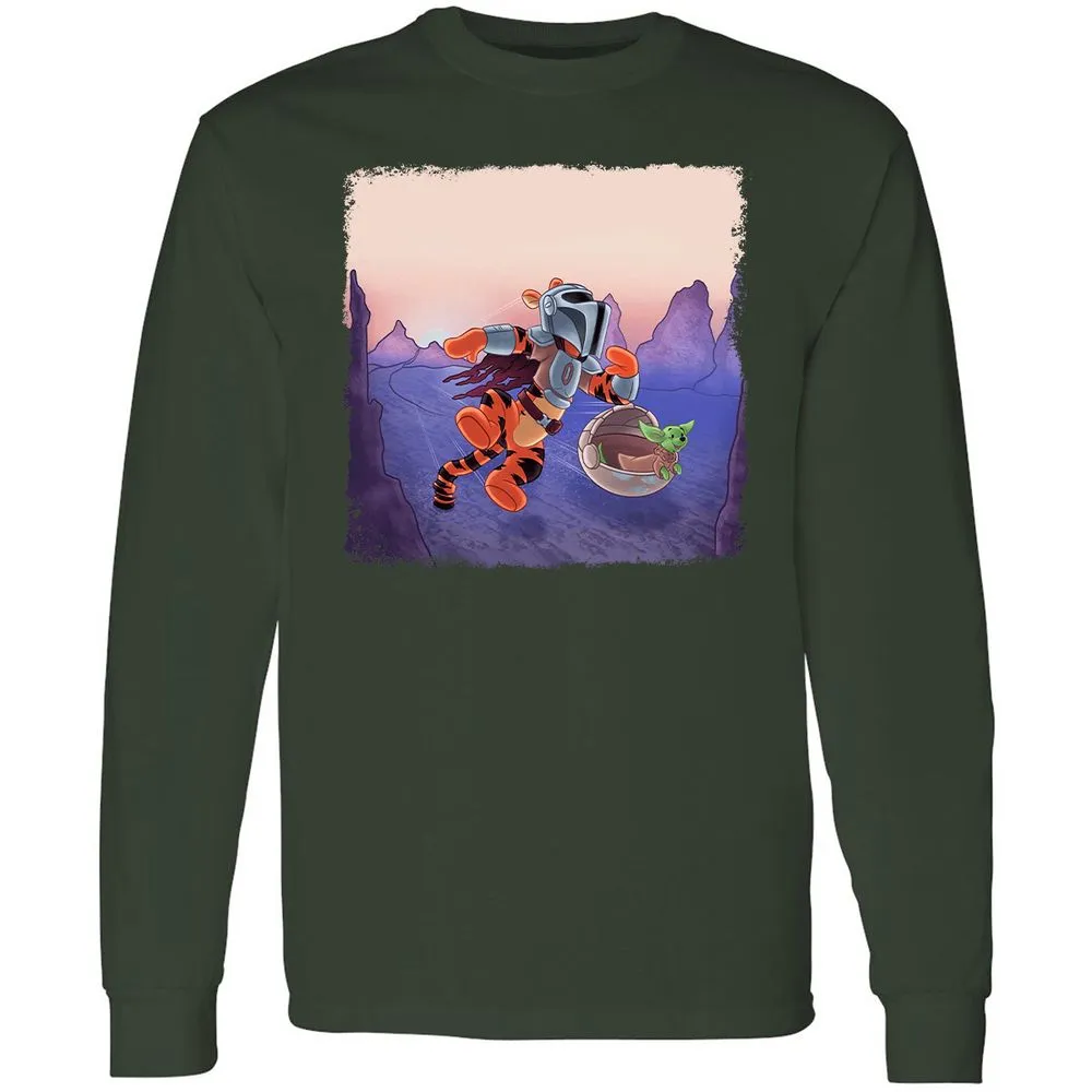 Long Sleeve T-Shirt - C4QABE1T - Forest Green - 4