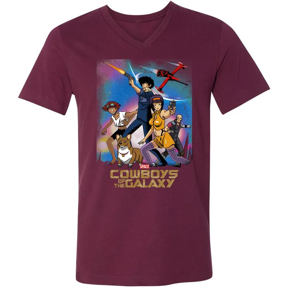 Unisex V-Neck T-Shirt - X413A22L - Maroon - 6