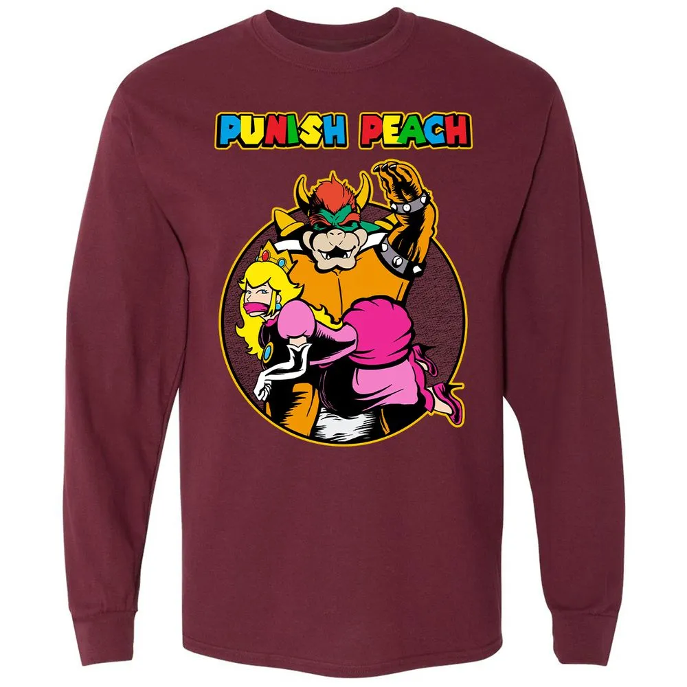 Long Sleeve T-Shirt - Z5AMG3U3 - Maroon - 11