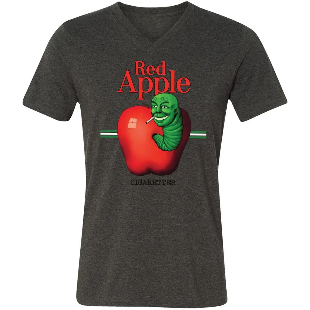 Unisex V-Neck T-Shirt - H1GKJLPJ - Dark Grey Heather - 8