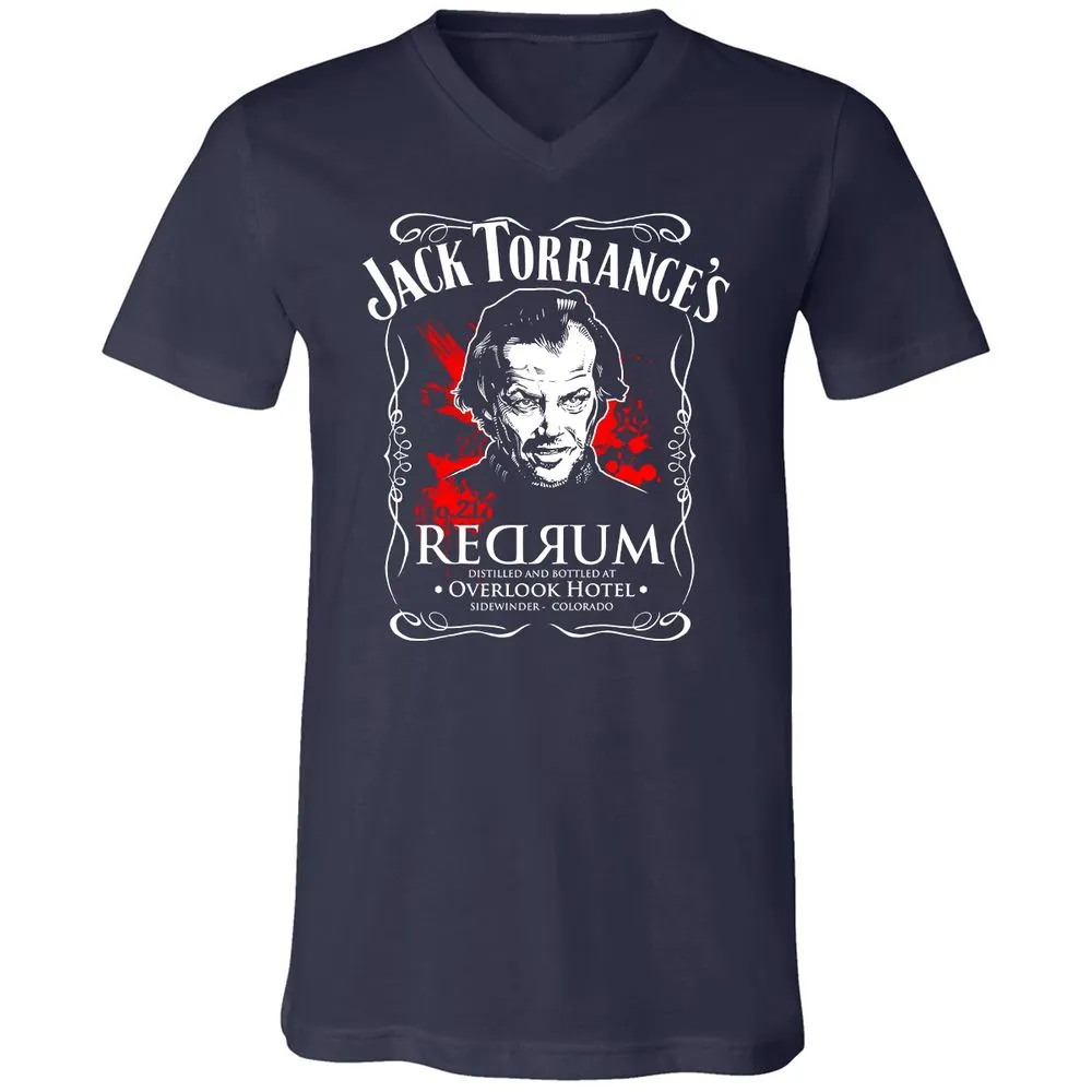 Unisex V-Neck T-Shirt - HHXN4P3M - Navy - 2