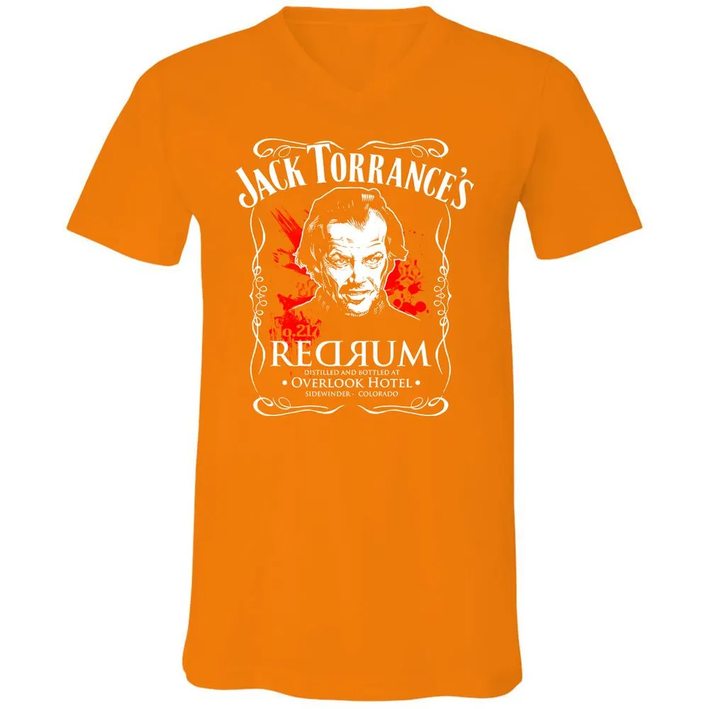 Unisex V-Neck T-Shirt - HHXN4P3M - Orange - 11