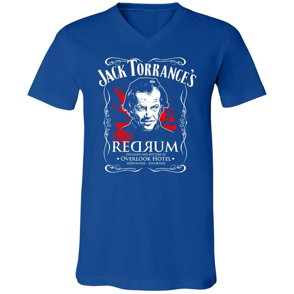 Unisex V-Neck T-Shirt - HHXN4P3M - True Royal - 4