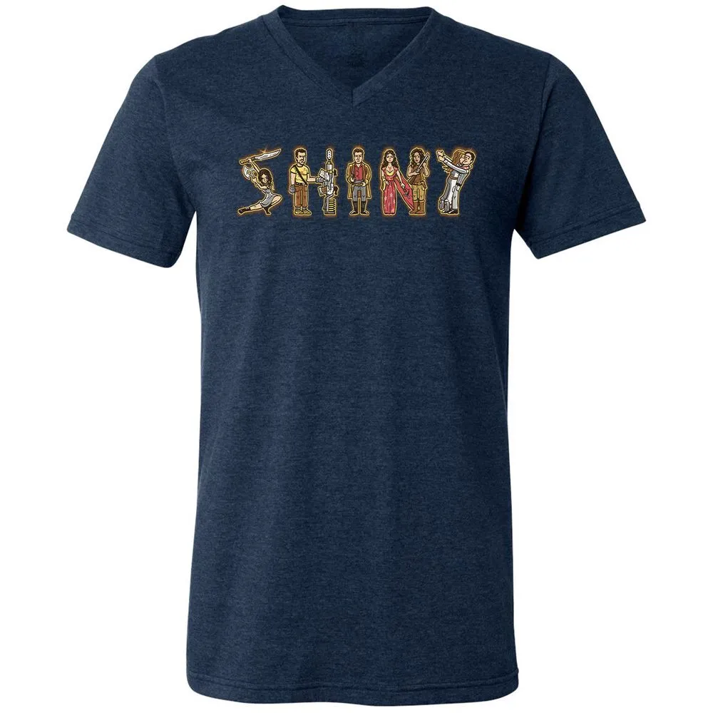Unisex V-Neck T-Shirt - JM98U8KT - Heather Navy - 15