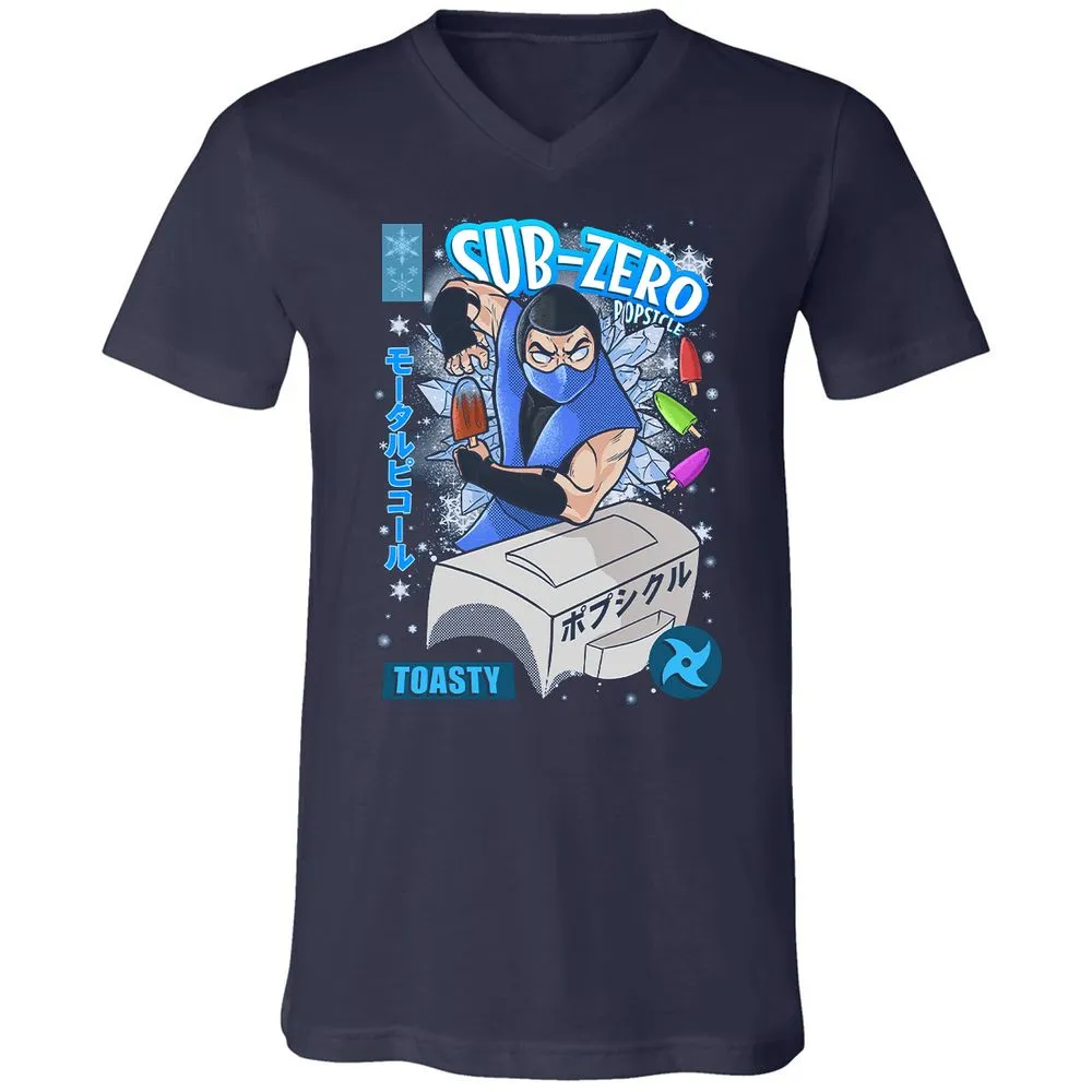 Unisex V-Neck T-Shirt - QT8JKQQ1 - Navy - 2