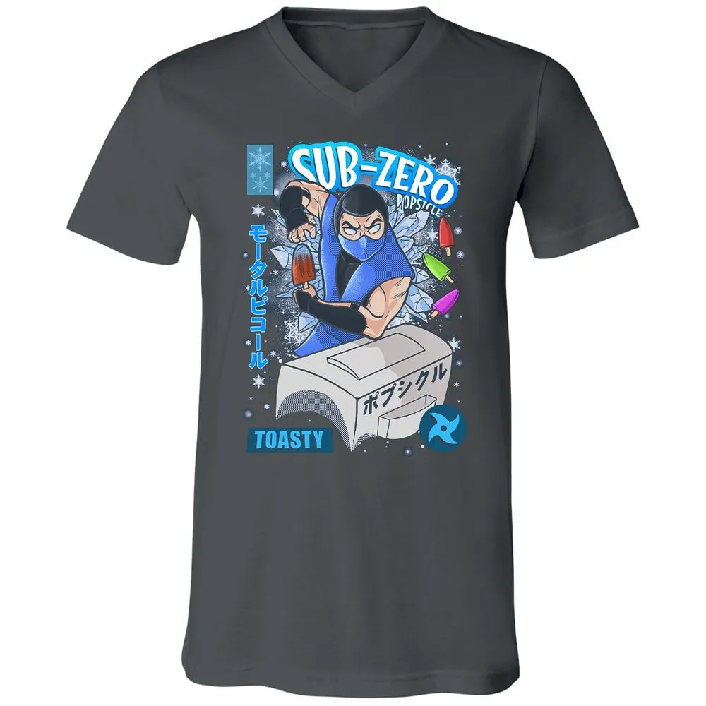 Unisex V-Neck T-Shirt - QT8JKQQ1 - Asphalt - 12