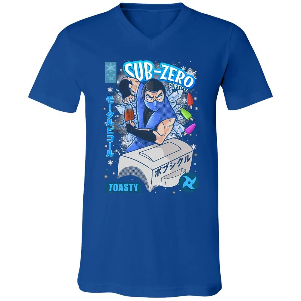 Unisex V-Neck T-Shirt - QT8JKQQ1 - True Royal - 4