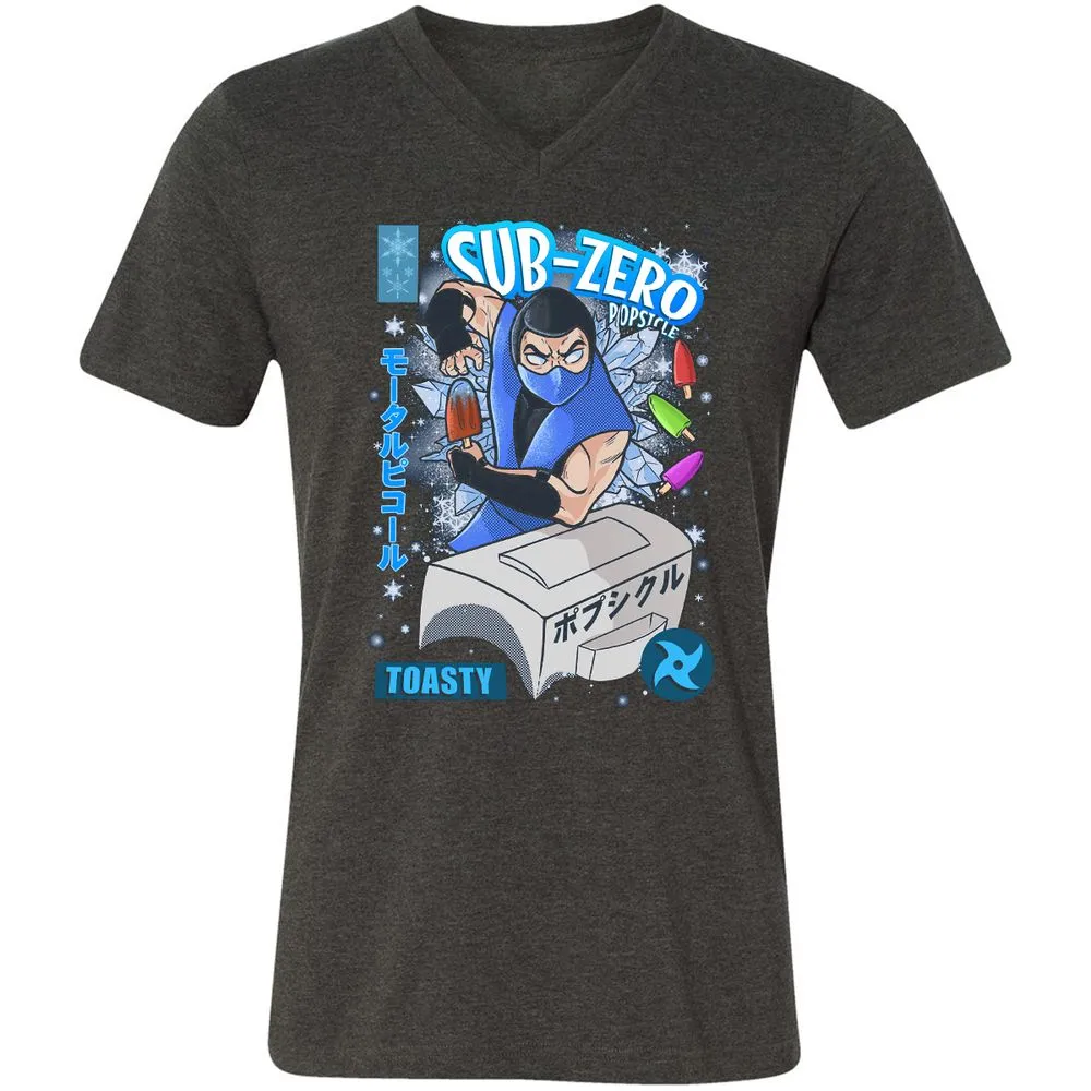 Unisex V-Neck T-Shirt - QT8JKQQ1 - Dark Grey Heather - 8