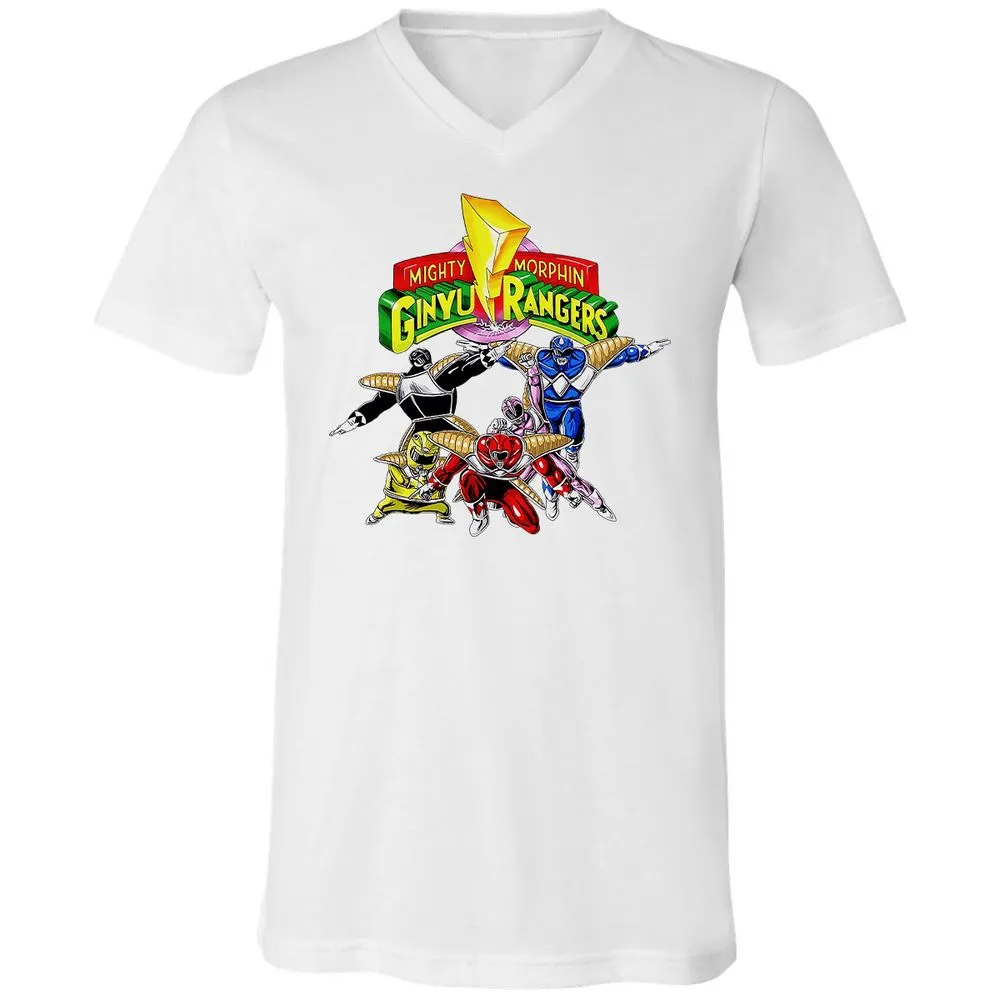 Unisex V-Neck T-Shirt - CDZUNNFB - White - 5