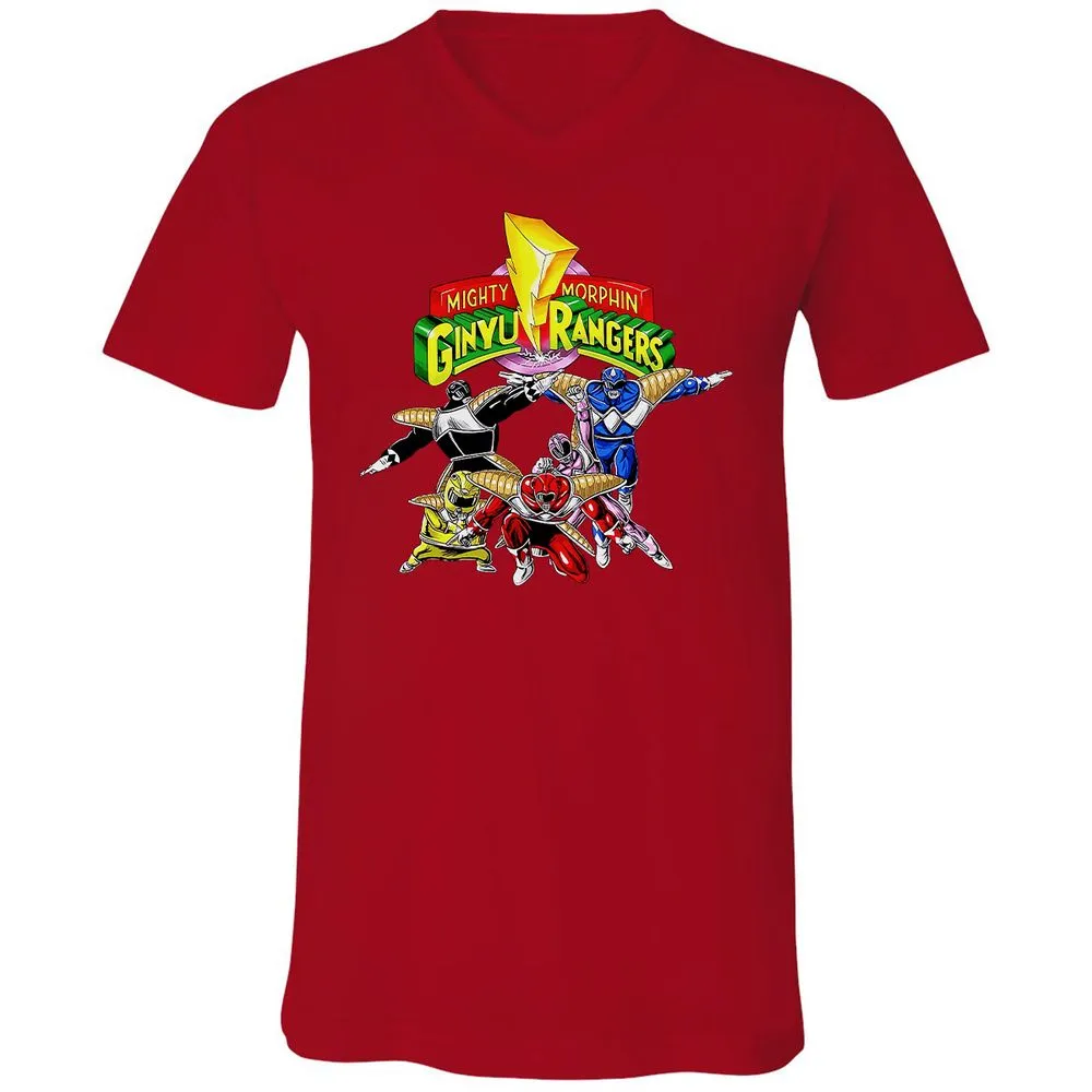 Unisex V-Neck T-Shirt - CDZUNNFB - Red - 3