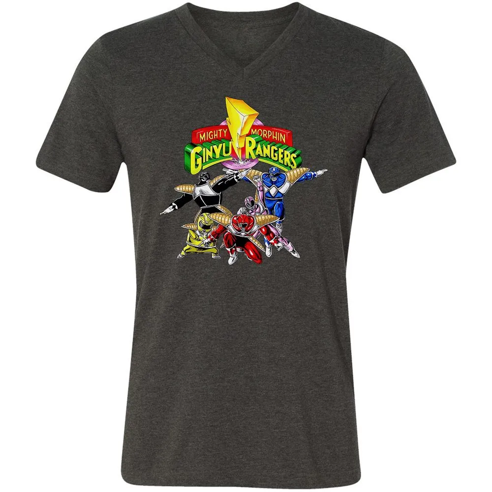 Unisex V-Neck T-Shirt - CDZUNNFB - Dark Grey Heather - 8