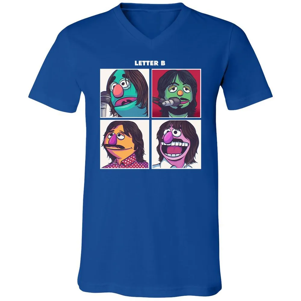Unisex V-Neck T-Shirt - 4ZWZW9G6 - True Royal - 4