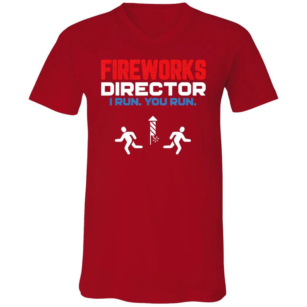 Unisex V-Neck T-Shirt - 4EYK2BYB - Red - 3