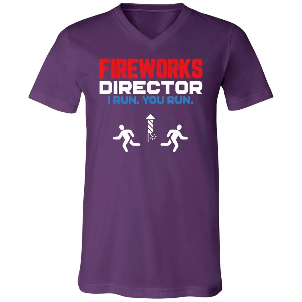 Unisex V-Neck T-Shirt - 4EYK2BYB - Team Purple - 9