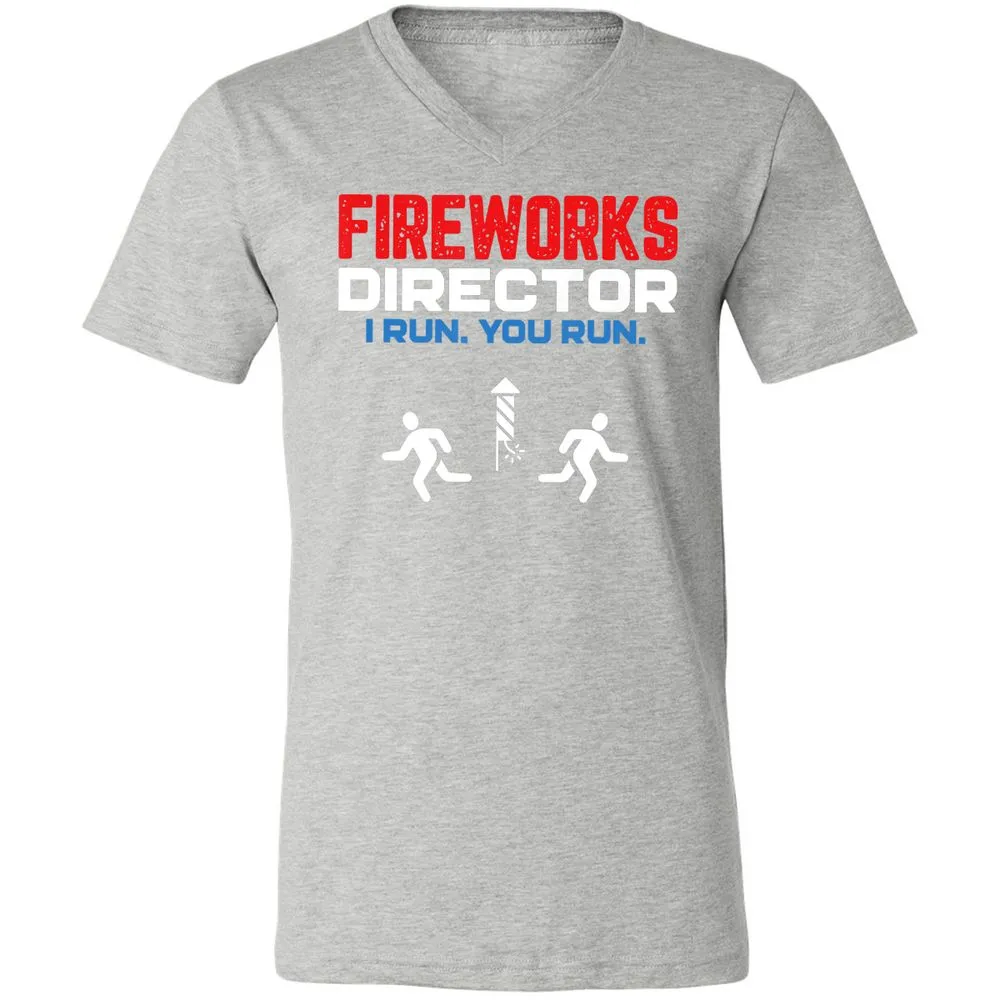 Unisex V-Neck T-Shirt - 4EYK2BYB - Athletic Heather - 7